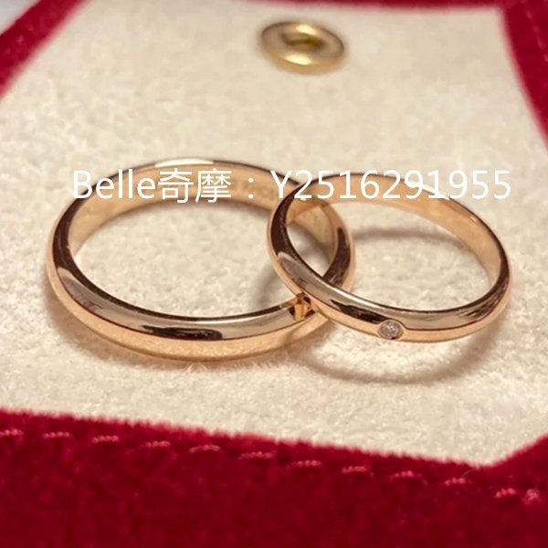 流當奢品 Cartier 卡地亞 1895系列結婚戒指 18K玫瑰金鑽石戒指 B4088200 真品現貨