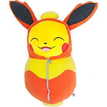 【一手動漫】 日本正版 代理 景品 精靈寶可夢 神奇寶貝 POKEMON 皮卡丘變裝 睡袋收藏大型絨毛布偶 火精靈 娃娃