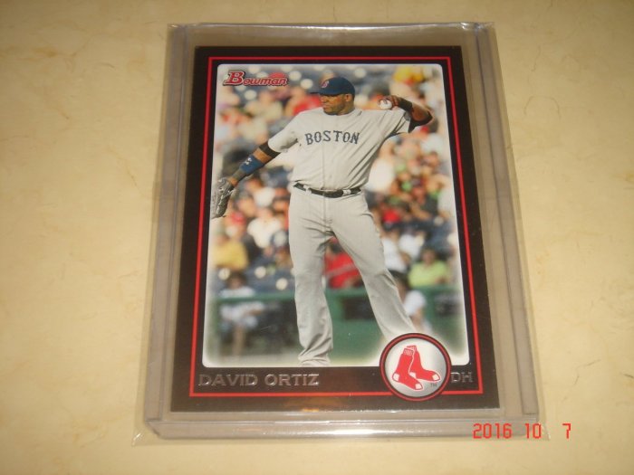 美國職棒 Red Sox David Ortiz 2010 Bowman #73 球員卡