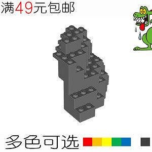 創客優品 【上新】LEGO樂高 23996 8x8x6山巖石墻壁件 深灰6138752 深米6233297LG589