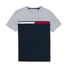 ☆【TH男生館】☆【TOMMY HILFIGER LOGO拼接短袖T恤】☆【TOM001R5】(S)