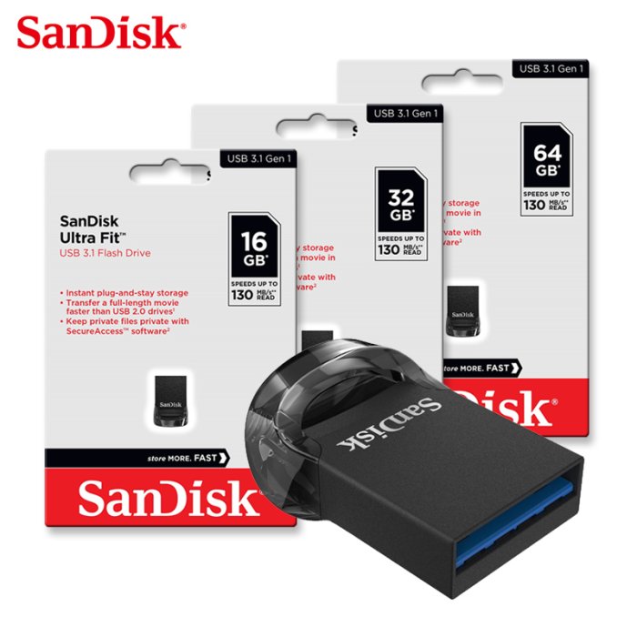 SanDisk Ultra Fit CZ430 32GB USB3.1 高速隨身碟 台灣保固(SD-CZ430-32G)