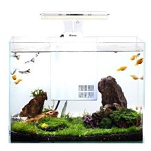 微笑的魚水族☆Atman-亞特曼【超白造型圓角套缸-50cm】含過濾器 LED智能燈