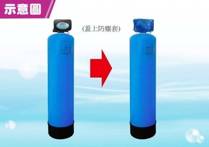 【水易購左營店】ADD-30L全自動樹脂軟化器軟水器/1035二合一桶)/ 除水垢/除石灰質/除重金屬/除鐵/除錳