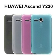 --庫米-- 華為 HUAWEI Ascend Y220 軟質磨砂保護殼 軟套 保護套-黑色停產