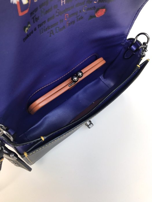 DanDan代購 美國正品 COACH 32757 32760 最新款 徽章 DISNEY X 印花牛皮Dinky