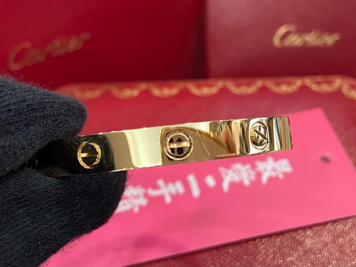 ☆最愛二手精品☆ CARTIER LOVE BANGLE 18K 750 卡地亞黃K金新版螺絲手環 17號 CRB6067517 XG5920