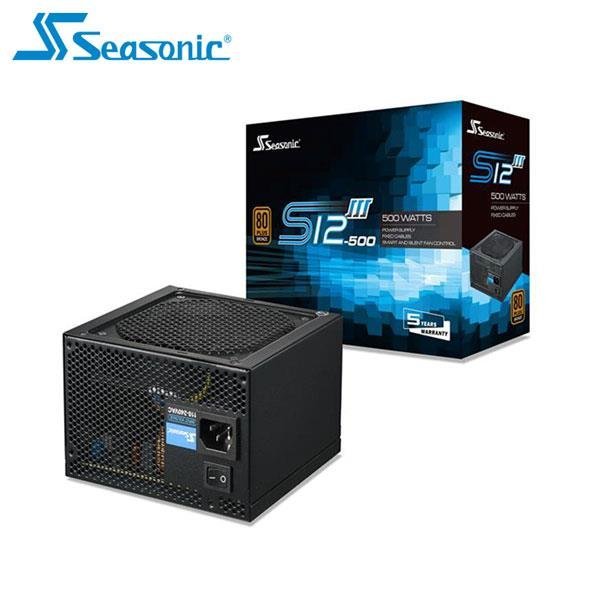 @電子街3C特賣會@全新 海韻 SeaSonic S12III-500/SSR-500GB3 銅牌 500W 電源供應器