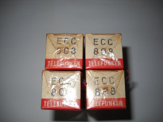 德國原裝 TELEFUNKEN ECC808/6KX8 低噪音管 (全新未拆封)(一標1支)