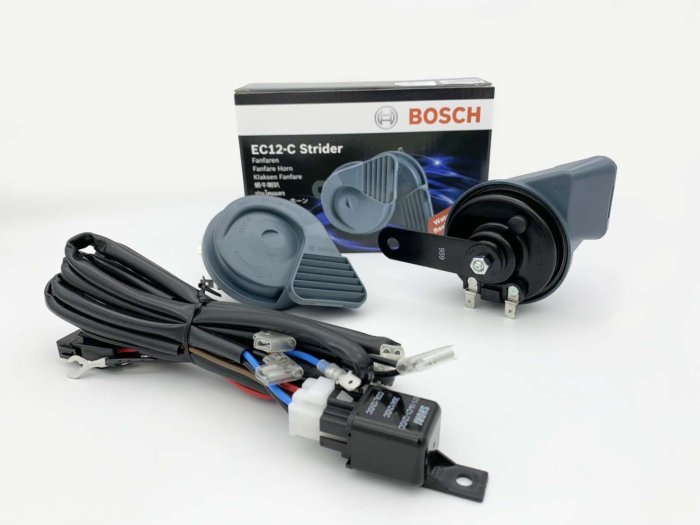 BOSCH喇叭 EC12-C 蝸牛喇叭 高低音喇叭 雙音喇叭 汽機車喇叭 12V