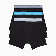 【CK男生館】【Calvin Klein STRETCH LOGO織帶開口長版四角內褲】【CKU001A4】(S)三件組