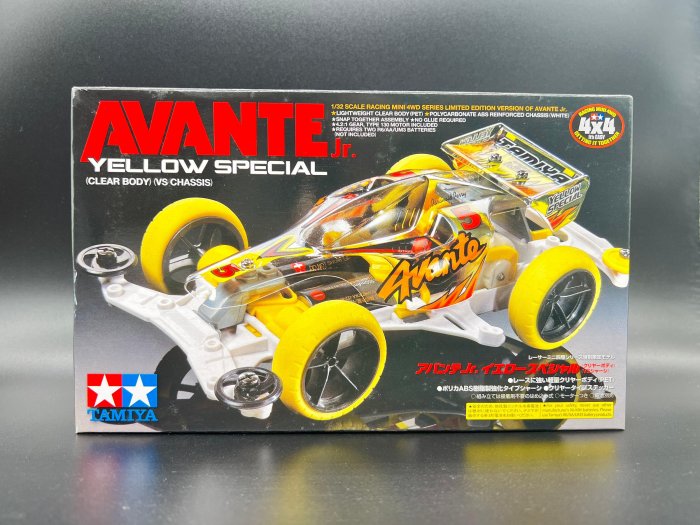 TAMIYA 1/32 AVANTE YELLOW SPECIAL MiNi 4WD #95060