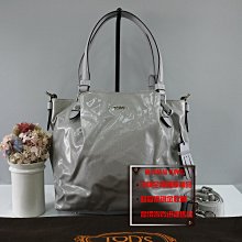 優買二手精品名牌店 TODS NOE 霧霾灰色 防水布 氣球包肩背包手提包水桶包斜背包 激新二