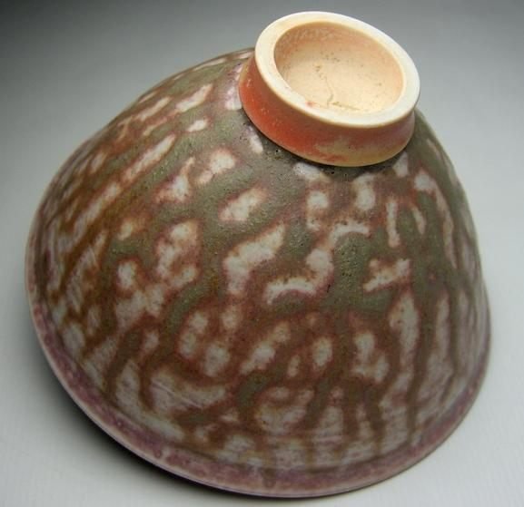 (三木藝術工坊)編號:(ADAM-B638胭脂紅樹釉碗) 陳清森 ( 三木 ) 作品 盆栽 罐子 茶壺 陶瓷精品