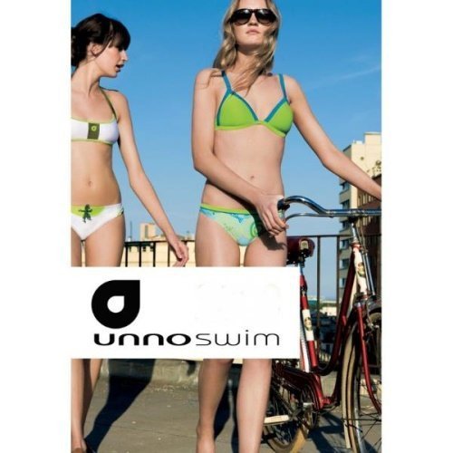 【西班牙UNNO swim系列】(9028)細帶繞頸泳裝(藍色) 90b