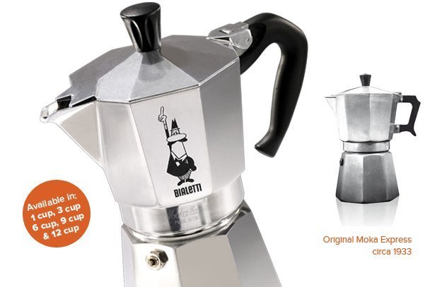 南美龐老爹咖啡 BIALETTI MOKA EXPRESS 4人份 經典摩卡壺 義大利製造 非加壓式 約120ML