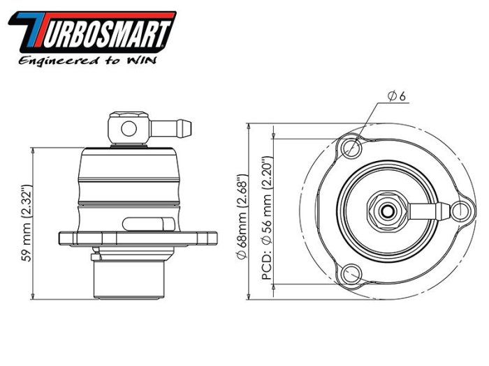 澳洲 TURBOSMART Shortie Dual Port 進氣 洩壓閥 Ford 福特 Focus Mk1 / Mk2 / Mk3