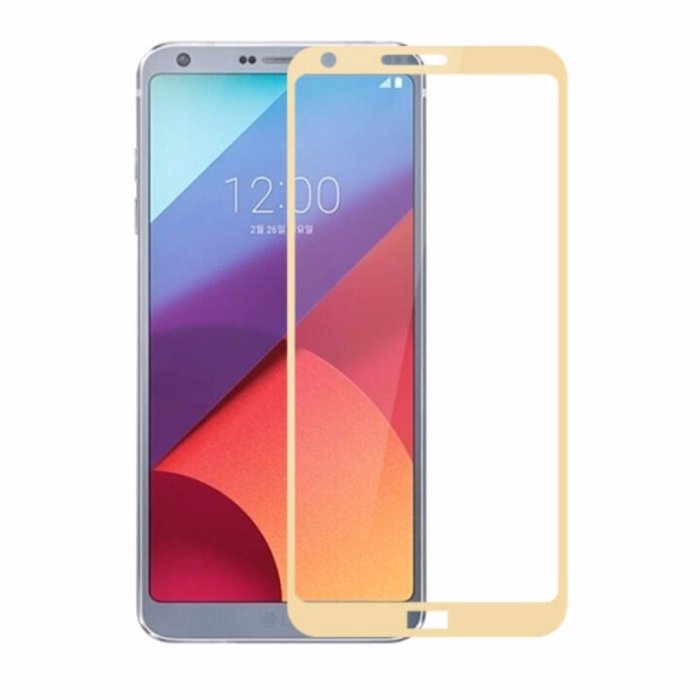LG螢幕保護貼LG G6手機鋼化膜全屏覆蓋高清防爆玻璃彩膜LG g6保護膜黑白金三色