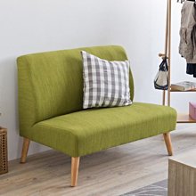 [ 家事達]FR --日式 亞麻雙人沙發-綠色 & DIY組合傢俱 特價