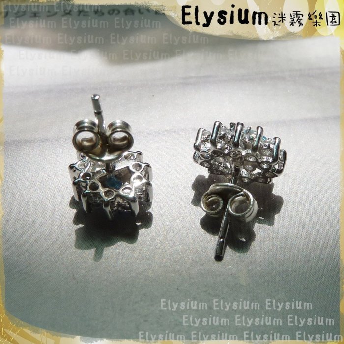 Elysium‧迷霧樂園〈KTP003A〉尼泊爾‧精品 珠寶設計款 藍拓帕石 925銀手工耳釘