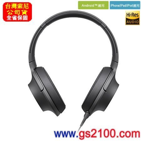 【金響電器】全新SONY MDR-100AAP,B黑色,支援Hi-Res音源,h.ear in,耳機,公司貨,保固一年