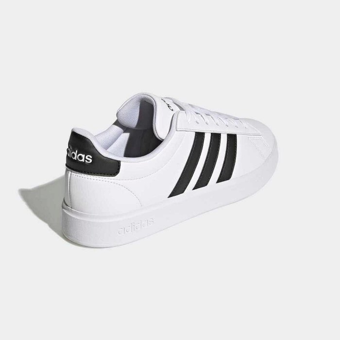 [狗爹的家] ADIDAS GRAND COURT 2.0 白 黑 皮革 GW9195 男 女 休閒鞋