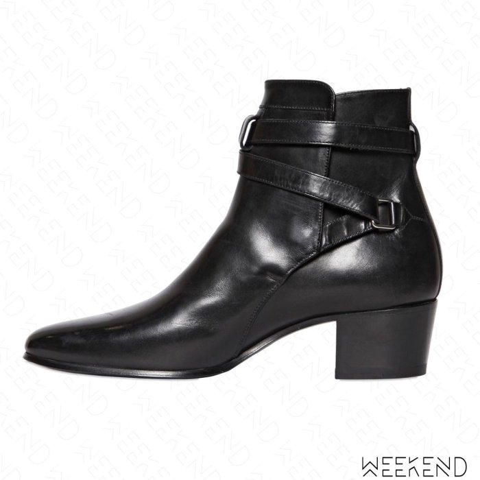 【WEEKEND】 SAINT LAURENT YSL Blake 皮革 靴子 裸靴 短靴 黑色