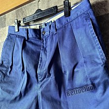 Retro CLUB【一元起標】【二手】美國品牌 POLO by Ralph Lauren 藍色 仿舊復古 打折休閒短褲 休閒風格 W24513