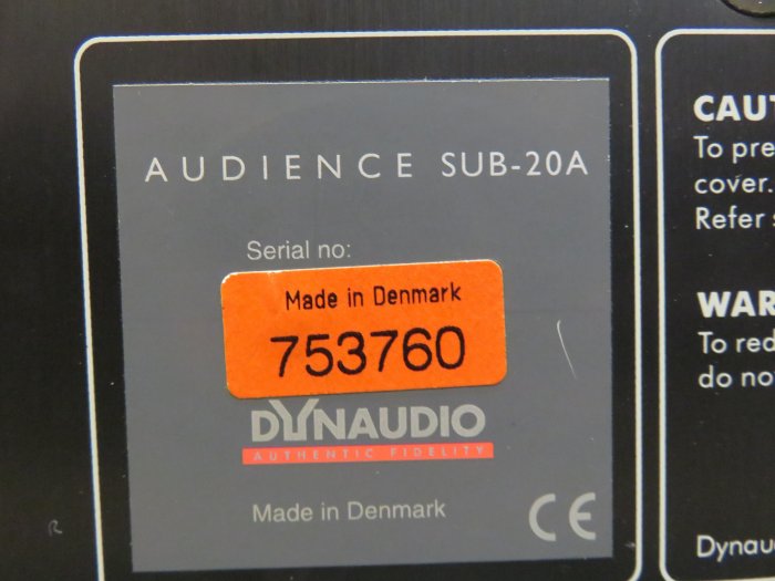 【柯南唱片】Dynaudio Audience SUB-20A subwoofer(丹麥超重低音喇叭)