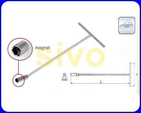 ☆SIVO五金商城☆KING TONY-1566 T型磁性萬向火星塞套筒 T型套筒板手 火星塞板手~