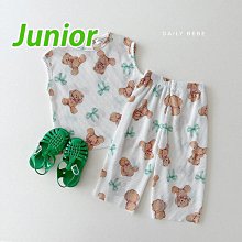 JS~JL ♥套裝(곰돌이) DAILY BEBE-2 24夏季 DBE240430-210『韓爸有衣正韓國童裝』~預購