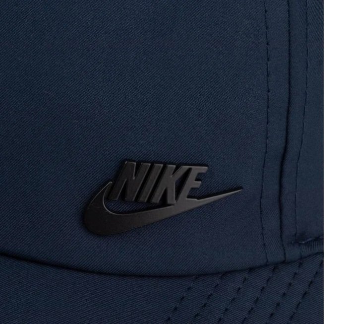 【IMPRESSION】 NIKE Cap 黑色 小LOGO 勾勾 字體 金屬標 復古 老帽 942212 深藍/深綠