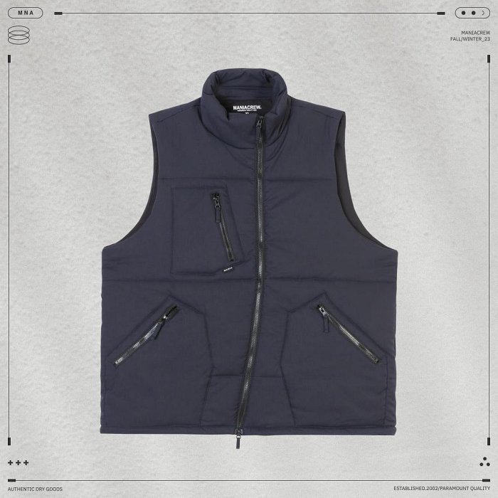 [NMR] 現貨 MANIA 23 A/W Water-Repellent Down Vest 機能保暖鋪棉背心