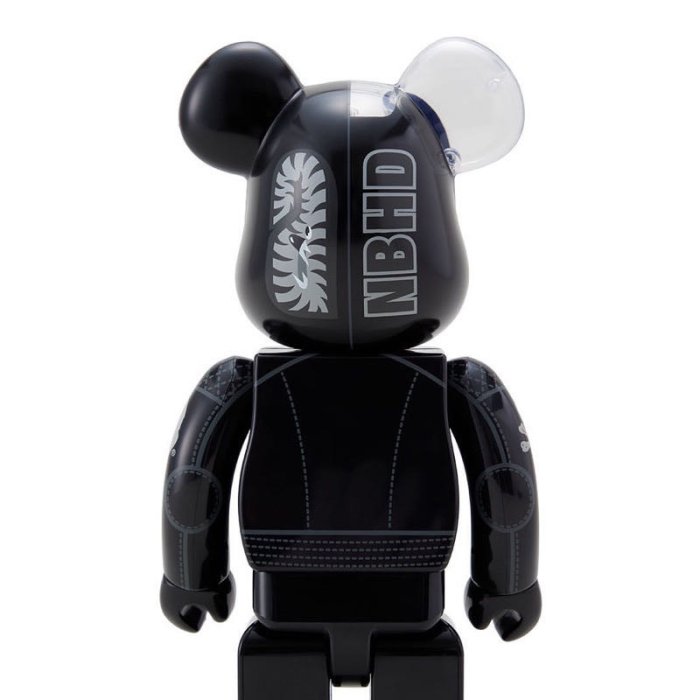 Neighborhood x BAPE Shark Be@rbrick NBHD 聯名公仔熊400% & 100% SET 