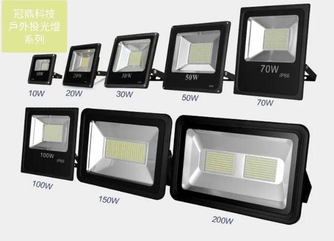 12V投光燈24V投射燈LED100W 12v低壓戶外投射燈車用低壓直流100W投射燈投光燈LED機械燈堆高機山貓貨車照明燈