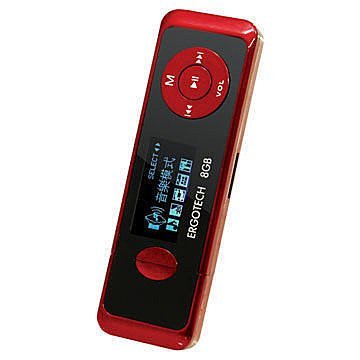 平廣 人因 Ergotech UL432 黑紅色 8G 8Gb MP3 隨身聽 保固一年 紅色 優 創見MP330