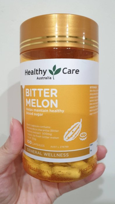 澳洲 Healthy Care Bitter Melon 苦瓜精華膠囊100粒