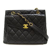 CHANEL 香奈兒 Matelasse Chain 魚子醬牛皮 黑色 鏈條包單肩包 日本現貨 包郵包稅 9.0成新【BRAND OFF】