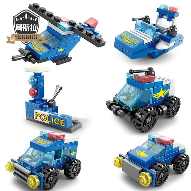 積木 兼容樂高 通用積木 警察系列 城市警察 147pcs 兒童互動玩具 創意積木 益智DIY玩具#哥斯拉之家#