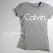 【CK女生館】☆【Calvin Klein LOGO印圖短袖T恤】☆【CKG001C3】(M)