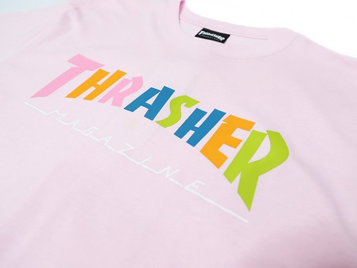 【QUEST】THRASHER 日線 HOMETOWN 70S TONE / 彩色LOGO TEE 短袖