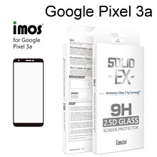 【iMOS】2.5D滿版9H強化玻璃保護貼 Google Pixel 3a (5.6 吋) 美商康寧