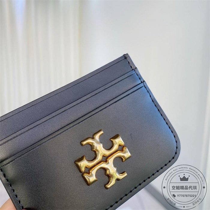 空姐精品代購 Tory Burch 81855 Eleanor 湯麗柏琦熱賣新款 素面全皮 TB卡夾 女士卡包 拉鏈卡包 信用卡夾 零錢包 禮盒包裝 附購證