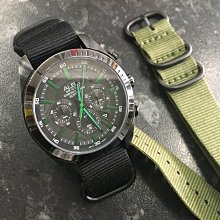 【錶帶家】SEIKO 副牌 ALBA 雅伯錶 VD53-X150 可代用 PVD黑色厚實磨砂不銹鋼五環尼龍錶帶 NATO