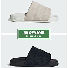 南🔥2023 12月 ADIDAS ADILETTE 運動拖鞋 麂皮 厚底 女款 米 IF3575 黑 IF3576