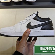 南🔥2024 4月 NIKE Jordan 1 Low 隱藏氣墊 輕量 緩震 真皮 男款 白黑 553558-132