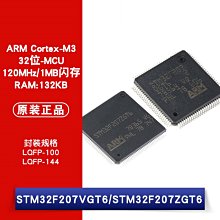 STM32F207VGT6 STM32F207ZGT6 LQFP-100/144 微控制器 W1062-0104 [382309]