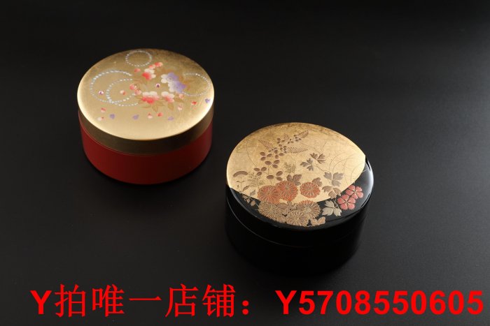 日本進口 山中漆器櫻花盒子小盒小號首飾盒飾品收納盒儲物盒 禮品