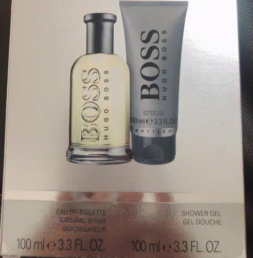 Hugo Boss專櫃禮盒香水100ml 香水沐浴乳100ml