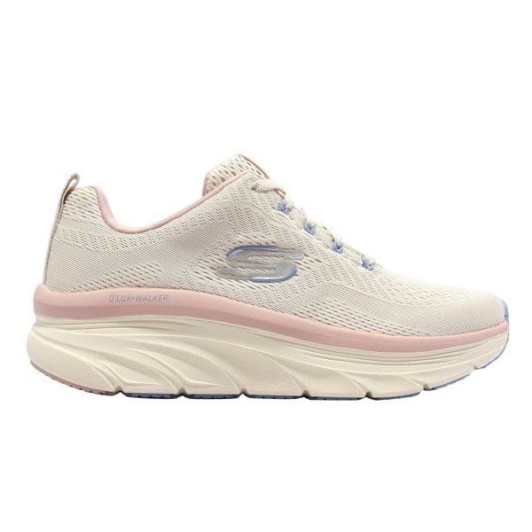 女 SKECHERS D'LUX WALKER 厚底 休閒鞋 米白粉色 149368NTMT